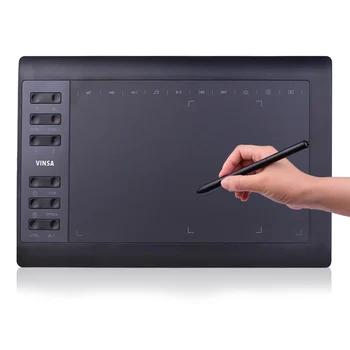 10x6 Inch 12 Exprima Tastele Grafice Profesionale de Desen Tableta cu 8192 Nivelul Bateriei-Free, Stylus Suport Laptop PC Conexiune
