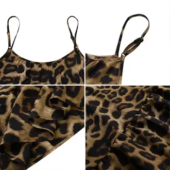 VONDA 2021 Leopard de Imprimare Femei Rochie Ciufulit Petrecere Lungă Rochie Maxi de Plaja Vestido Robă Lungă Femininas Plus Dimensiune