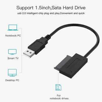 USB 3.0 pentru Mini Sata II 7+6 13Pin Adaptor Cablu Convertor pentru Laptop, CD-uri DVD-ROM Slimline cu Mașina
