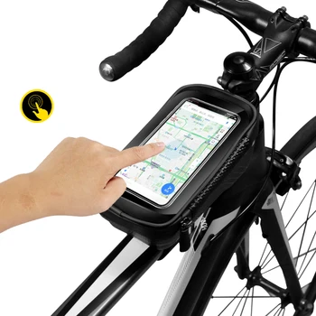 OMUL SĂLBATIC Impermeabil Saci de Biciclete Biciclete Șa Sac de Mountain Bike MTB de Ciclism Caz de Telefon Mobil Touchscreen Bicicleta Geanta Accesorii