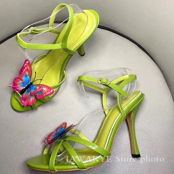 Sexy fierbinte Bowknot Tocuri inalte sweety fete pantofi stiletto, sandale femei de Vară 2020 fluture nod pantofi de vara pentru femeie