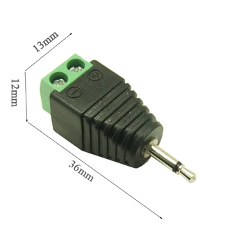 10buc 2.5 mm Mono Audio de sex Masculin Plug CONECTOR Jack de Lipit ADAPTOR 2.5 mm mono masculin la bornă cu șurub