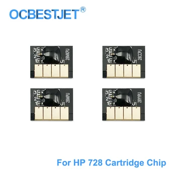 Pentru HP 728 Cip Cartuș Nou Upgrade HP728 Chip F9J68A F9J67A F9J66A F9J65A Pentru HP DesignJet T730 T830 Printer (MBK C M Y)