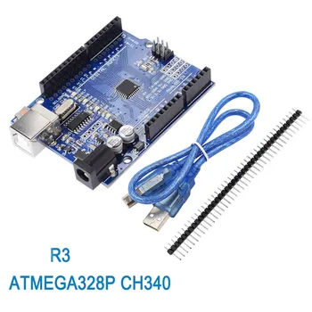 10buc pentru UNO R3 Consiliul de Dezvoltare ATmega328P CH340 CH340G pentru Arduino R3 Cu Ac Drept Antet