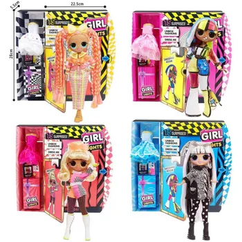 Original LOL Surpriză Păpuși Jucării de Iarnă Disco OMG Serie de Frumusete Model de Moda Papusa DIY Dressing Up Set Fata de Jucarii pentru Copii, Cadouri