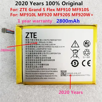 Original 2800mAh LI3820T43P3h715345 Baterie Pentru ZTE Grand S Flex / Pentru ZTE MF910 MF910S MF910L MF920 MF920S MF920W+ Baterie