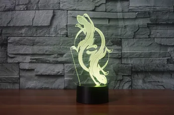 [Șapte Neon]transport Gratuit șopârlă forma Acrilice 7Colors Lampa de Birou 3D Lampa de Noutate cadou Led Lumina de Noapte Millennium Falcon Lumina