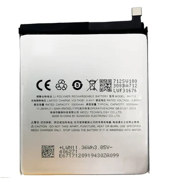 Originale de Inalta Calitate BA712 Baterie Pentru Meizu Meilan M6s S6 M712Q/M/C M712H 2930mAh