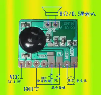 10BUC ISD1806 6S Sunet de Înregistrare Cip IC Muzica Vocală Vorbesc Recorder Modul 8ohm Difuzor Electronice Cadou Felicitare 3-4.5 V