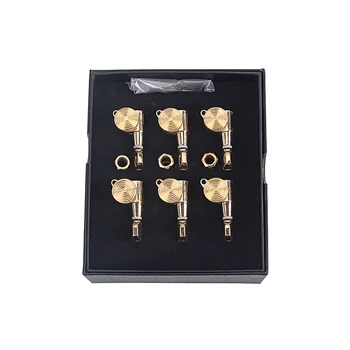Un Set De 6 Buc de Aur Blocat Șir de Cuie de Tuning cheie Tunere Capete de Mașini Pentru Chitară electro-Acustică de Blocare Schaller Stil