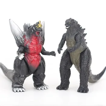 6pcs/set BANDAI Q Godzilla Red Lotus Godzilla, Monstrul Regele Dinozaurilor PVC Copii Cadou figurina de Colectie Model de Papusa Jucării