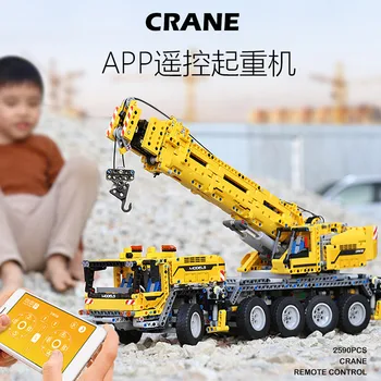 MouldKing 13107 Mobile Crane MK II Compatibil 42009 20004 Tehnica de Constructii Blocuri de Cărămizi de Jucărie Educațională a Copilului Christams Cadou