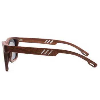 Nuc din Lemn ochelari de Soare Barbati cu Tur Bambus Caz Ochelari ochelari de Soare Barbati Brand Designer Polarizat Ochelari de Soare UV400 GB094
