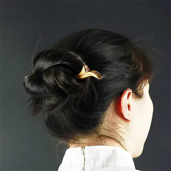 Vintage Chineză Accesorii de Par Simplu din Lemn, Bastoane de Păr Sculptate din Lemn, Ace de Păr, Ac de Păr Caciulita Ac de păr Bijuterii Pentru Femei BH