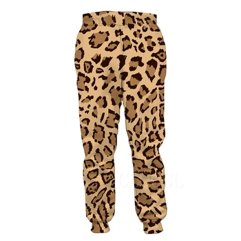 Bărbați Femei de Moda Leopard Pantaloni Imprimate 3D Hip Hop Streetwear Gym Pantaloni Baieti Imbracaminte Casual pantaloni de Trening pantaloni hombre