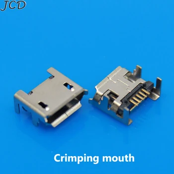 JCD 100BUC Conector Micro USB BAIE 4Feet Pentru Putere de Încărcare de Telefon Coada jack USB 2.0 de sex Feminin Mini USB 5Pin Patru picioare