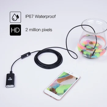 5M 8mm Camera Endoscop Flexibil Wifi Endoscop USB aparat de Fotografiat Impermeabil Micro Inspecție Camere cu 8LED pentru Android pe PC