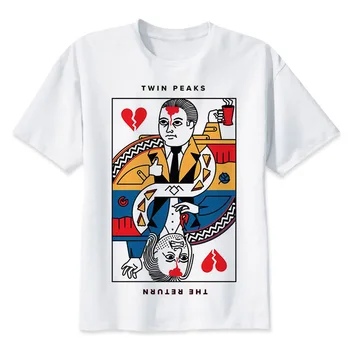 Twin Peaks t camasa Barbati Print T-Shirt de Imprimare de Moda T-Shirt cu Maneci Scurte Gât O Teuri MR2283