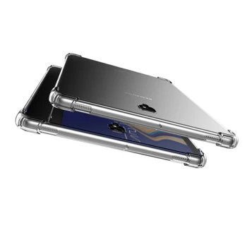 Funda Samsung Galaxy Tab S6 10.5 2019 SM-T860 SM-T865 la Șocuri Moi Coajă de Silicon Transparent TPU Airbag Protecție Coque