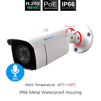 TOPROHOMIE H. 265 48V 4MP Camera IP POE/Securitate în aer liber Înregistrare Audio Sunet Camera IP POE Onvif de Supraveghere Video CCTV aparat de Fotografiat