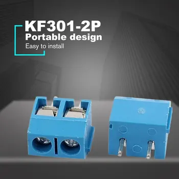 100BUC KF301-2P 2 Pin Plug-in PCB Bloc Terminal cu Șurub Conector 5.08 mm Pas Conectori Borne de Precizie manopera