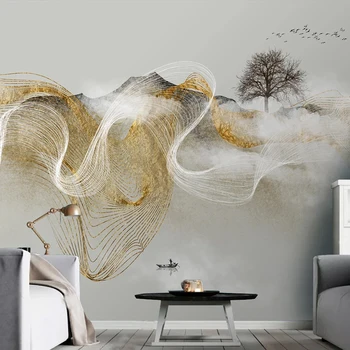 Foto personalizate 3D Pictate manual Stil Chinezesc Modern Abstract Peisaj pictura Murala de Perete Dormitor Studiu Living Tapet Decor Acasă