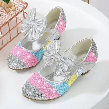 Noua Primavara-Vara Copii Princess din Piele Pantofi Fete Paiete Fete Nunta Petrecere Copii Pantofi Rochie pentru Fete Școală de Santal
