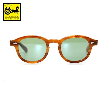 Lemtosh Johnny Depp Miopie ochelari de soare gălbui verde porlarized progresivă ochelari de soare SPEIKO bărbați femei ochelari de soare UV 400 lentile