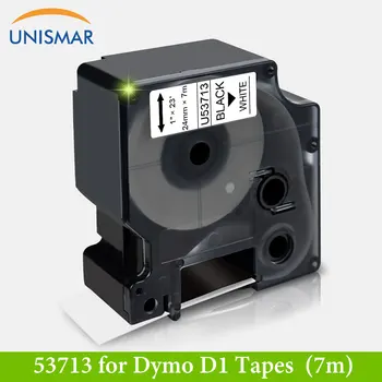 Compatibil Dymo D1 Eticheta Banda 24mm Negru pe Alb 53713 Imprimanta Panglica pentru Dymo LabelManager 450D 500TS PC-ul Label Maker Mașină