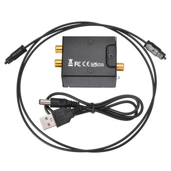 Toslink DAC Digital la Analogic Convertor Audio Decoder Fibră Optică Coaxială Audio Stereo Adaptor de La RCA Amplificatoare
