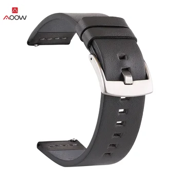Piele Watchband pentru Samsung Galaxy Watch Active2 S2 S3 Amazfit Huawei GT 2 Eliberare Rapidă Band Brățară Curea 20mm 22mm 24mm