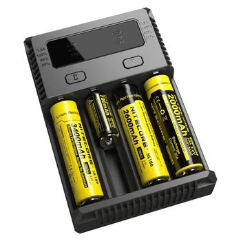 Incarcator Nou I4 Baterii Automate de Curent Selectați kitul este compus din: IMR Ni-MH/Ni-CD, Li-ion18650 16340 10440 AA AAA 14500 26650 18490