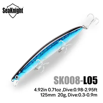 SeaKnight SK008 Mult de Turnare Minnow 20g 125mm Momeli de Pescuit, Momeli Minnow 0.3-0.9 M de Greu de Pescuit Momeală Accesorii 8 Culori