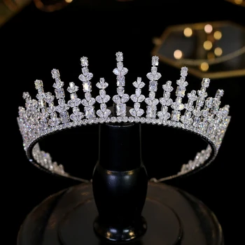 обручи для волос свадебная диадема piesă cap pentru nunta корона для девочки Nou 3A Zirconia Extins Coroana