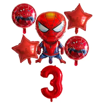 Diseney Spiderman Balon cu Numărul de Baloane Set Baloane Petrecere Decoratiuni Copii pentru petrecere Baloane Fierbinte