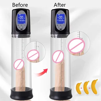 Automat Pompa pentru Penis Pompa de Vid penis mai Mare Masturbarea Pompa de lubrifiant Penis spori Jucărie Sexuală Pentru Bărbați Adult Sex Produsele