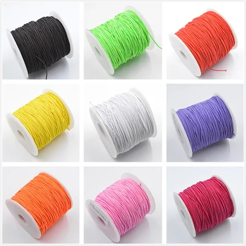 90meters 9 Culori la Alegere 1MM ștrasuri din Mărgele elastic Cablul Stretch Margele Cablu Șir Coarda Curea Șirag de mărgele fir Pentru Brățară DIY