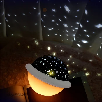 Cer înstelat, Lumina de Noapte Proiector LED Lumini de Noapte Baterie Romantic Lămpi de Noapte pentru Copii Dormitor Veioza Copil Cadou de Crăciun