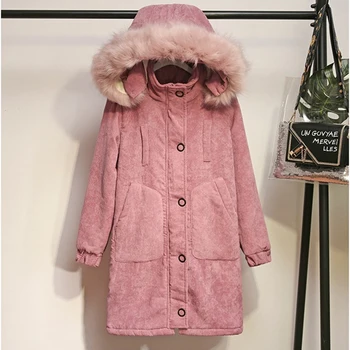 Supradimensionat de iarna hanorac femei sacou de catifea flocking gros de îmbrăcăminte exterioară cald guler de blană cu glugă haina de iarna plus dimensiune XL-5XL G700