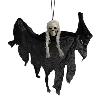 Decor De Halloween De Groază Recuzită Schelet Ciudat Agățat Grim Reaper Acasă Ușă Bar Decor Casa Bantuita Agățat Fantomă Decor