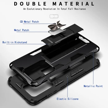 Magnetic de Montare în Mașină Caz pentru Samsung Galaxy S20 Ultra S10 S10e lite S8 S9 Plus Caz Militare de Protecție Kickstand Huse de Telefon
