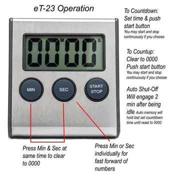 Bucătărie Timer Digital Magnetic Digital Cronometru Numărătoarea inversă Ceas Conta LCD Up pe Ecran de Alarmă Cronometru de Gătit Digital