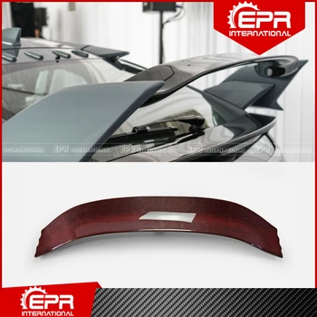 Pentru Civic Type R FK8 2017+ (5 Door Hatch) VRSAR1 Stil Roșu de Fibră de Carbon, Aripa Spate Clapa Trim FK8 Portbagaj Aripa Lama Kit Body Kit