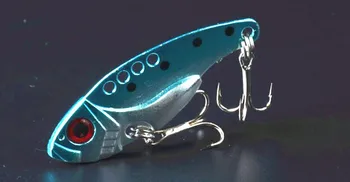 4 x 5,5 cm/11g Metal Momeli de Pescuit Bionic Momeli Greu VIB Artificiale Swimbaits Crankbatis ochii 3D 8# Cârlig Înalte Aborda Mare Lac