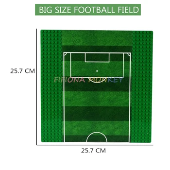 Teren de fotbal Placă de Bază Clasic placa de bază Blocuri Piese Compatibile de Fotbal Cifre de Afișare Jucarii Copii 32*32 puncte