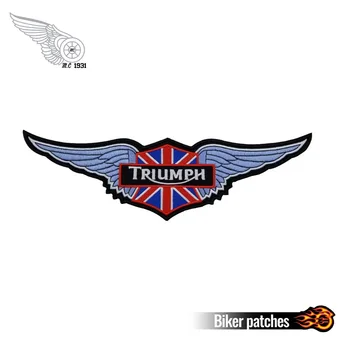 Trumph Patch-uri Personalizate Motocicleta Motociclist Patch-uri Brodate de Fier pentru Jacheta Suport Punk Îmbrăcăminte Livrare Gratuita Accesorii de Insigna