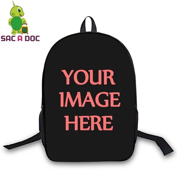 3d Imprimate Rucsac Băieți Fete ghiozdane pentru Adolescent Elevii Pot Personaliza Logo-ul Imagine Saci de Umăr de Călătorie Laptop Sac Un Dos