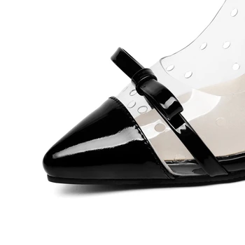 BLXQPYT SUPER dimensiunea 28-54 doamnelor sexy femei zapatos de mujer tocuri inalte (9.5 CM) pantofi de nunta sapato chaussure femme pompe 19-1