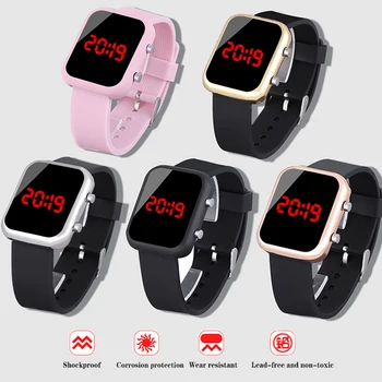 2019 Nou Brand pentru Femei Ceasuri Piața Digitală Ceas Silicon Încheietura Ceas Casual LED-uri Ceasuri Barbati Ceas de mână de sex Feminin Ceas Electronic