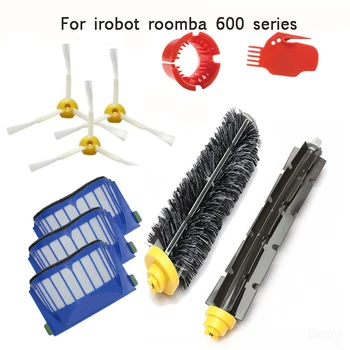 10BUC Accesorii pentru iRobot Roomba 600/610/611/627/620/630/650 piesă de schimb Filtre si Kit Perii Aspirator Piese